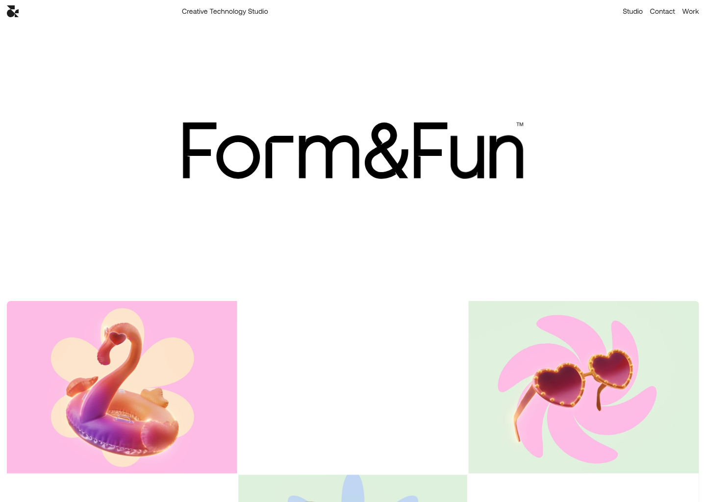Form&Fun Studio — website design on Landdding
