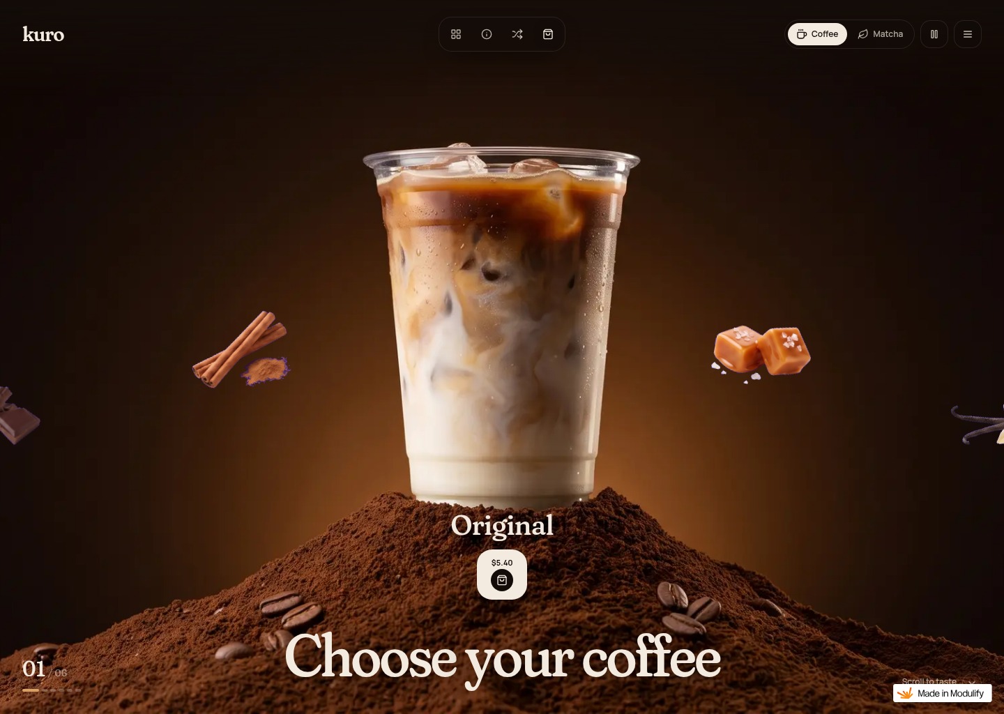 Free Template Design @ Modulify — website design on Landdding