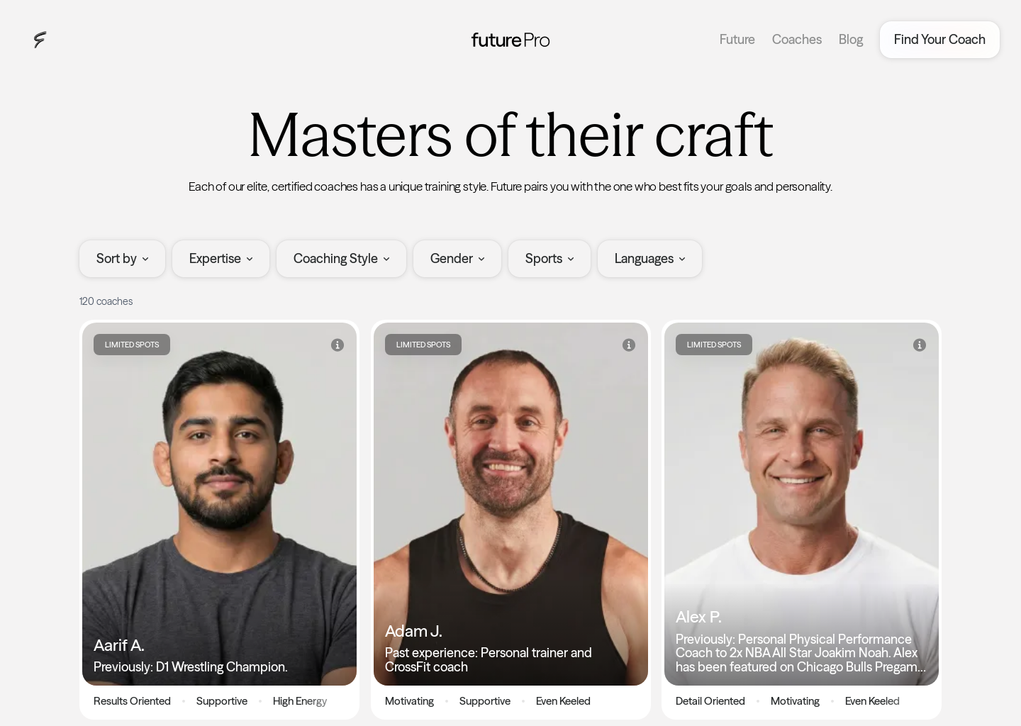 Find the Best Personal Trainer for You | Future Pro