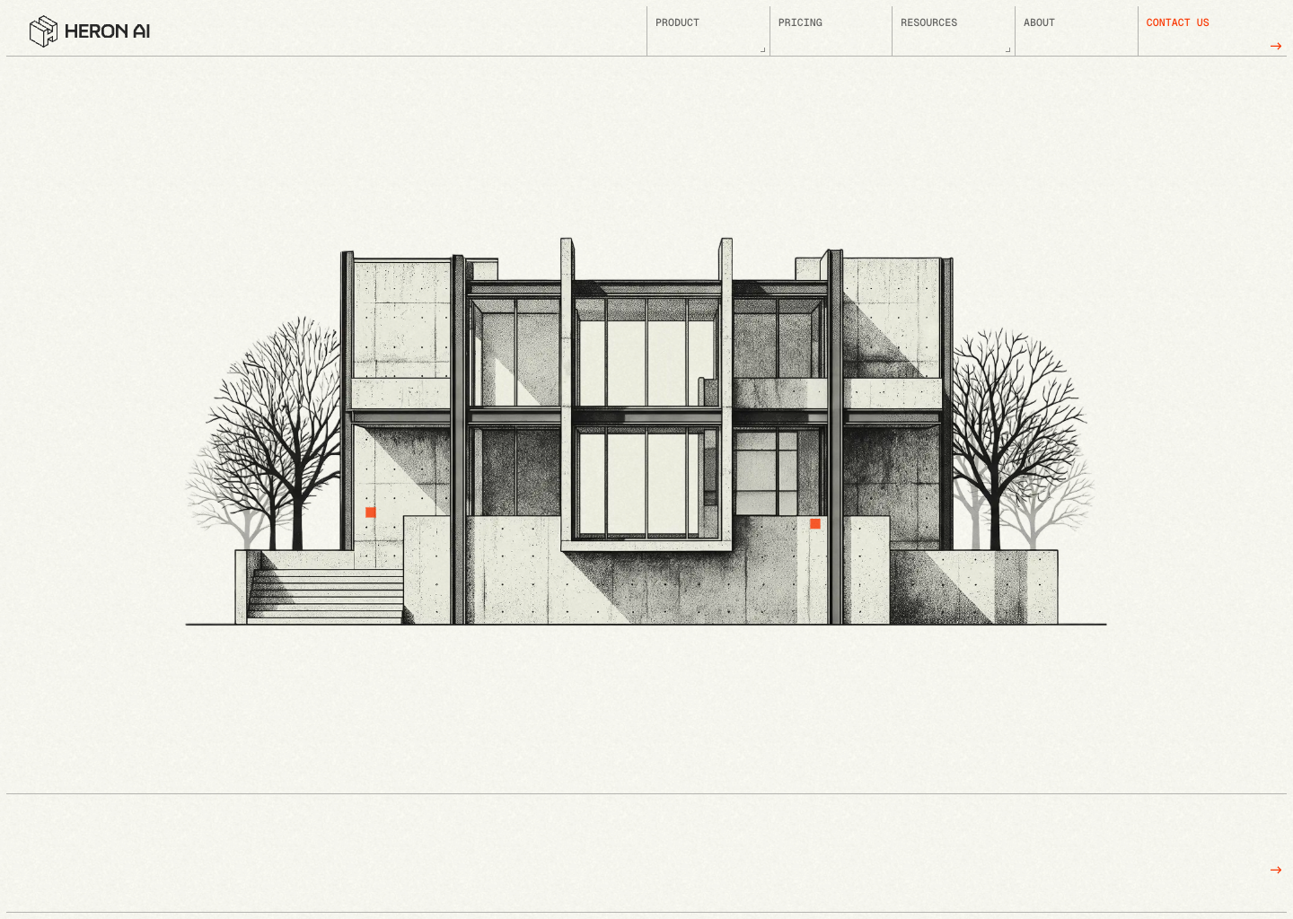 Heron AI | Works inside your design tools — website design on Landdding