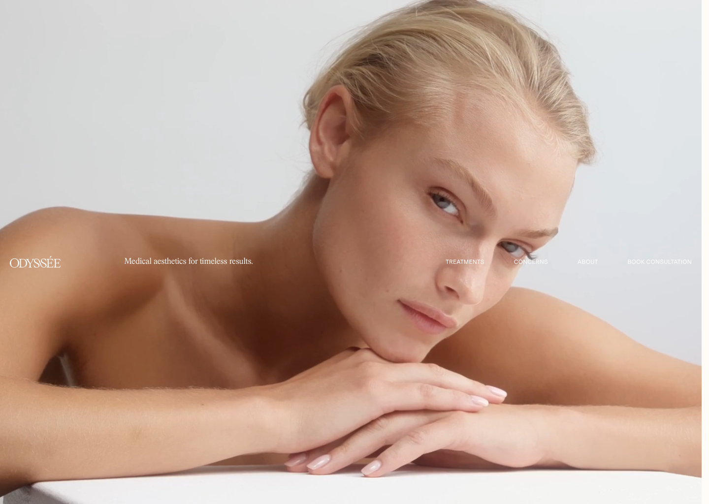 Odyssée — website design on Landdding