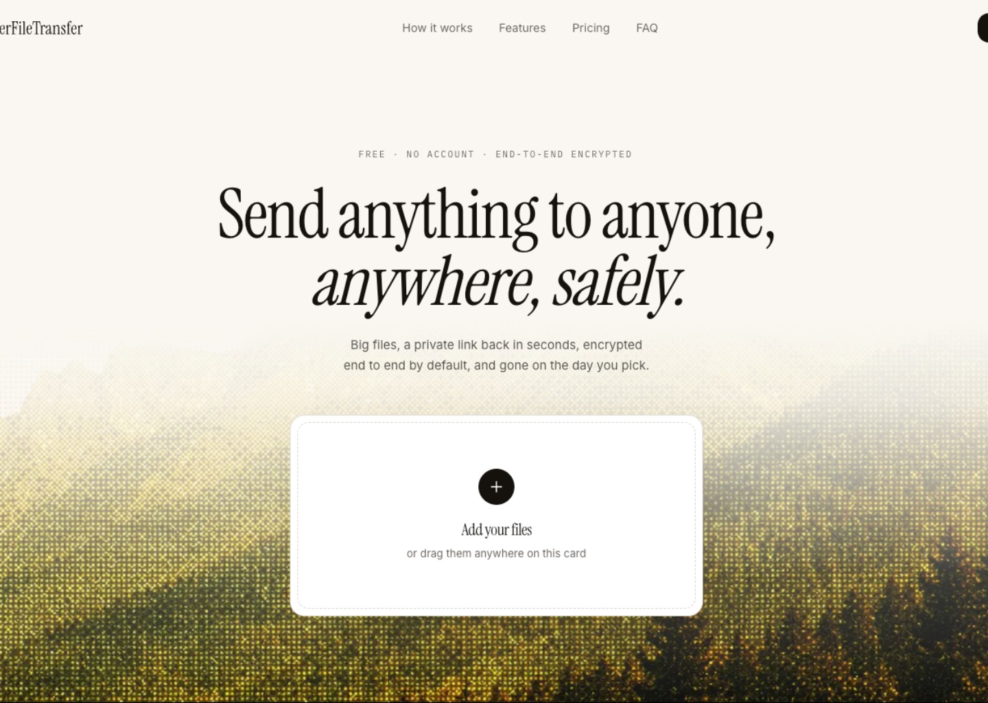 BetterFileTransfer — website design on Landdding