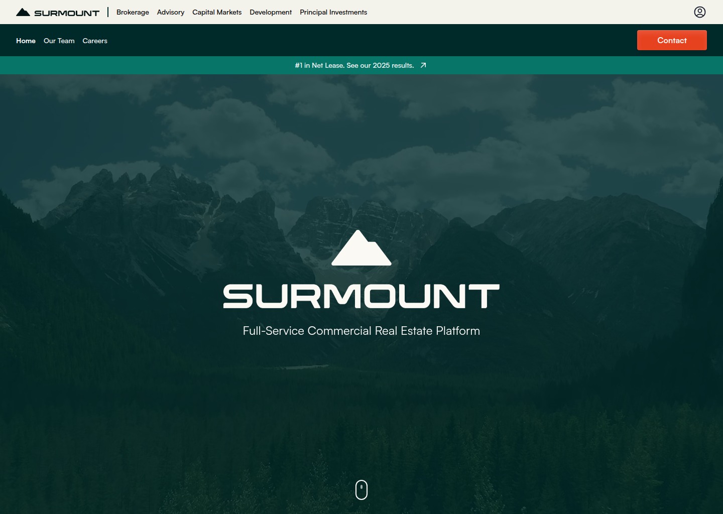 SURMOUNT — website design on Landdding