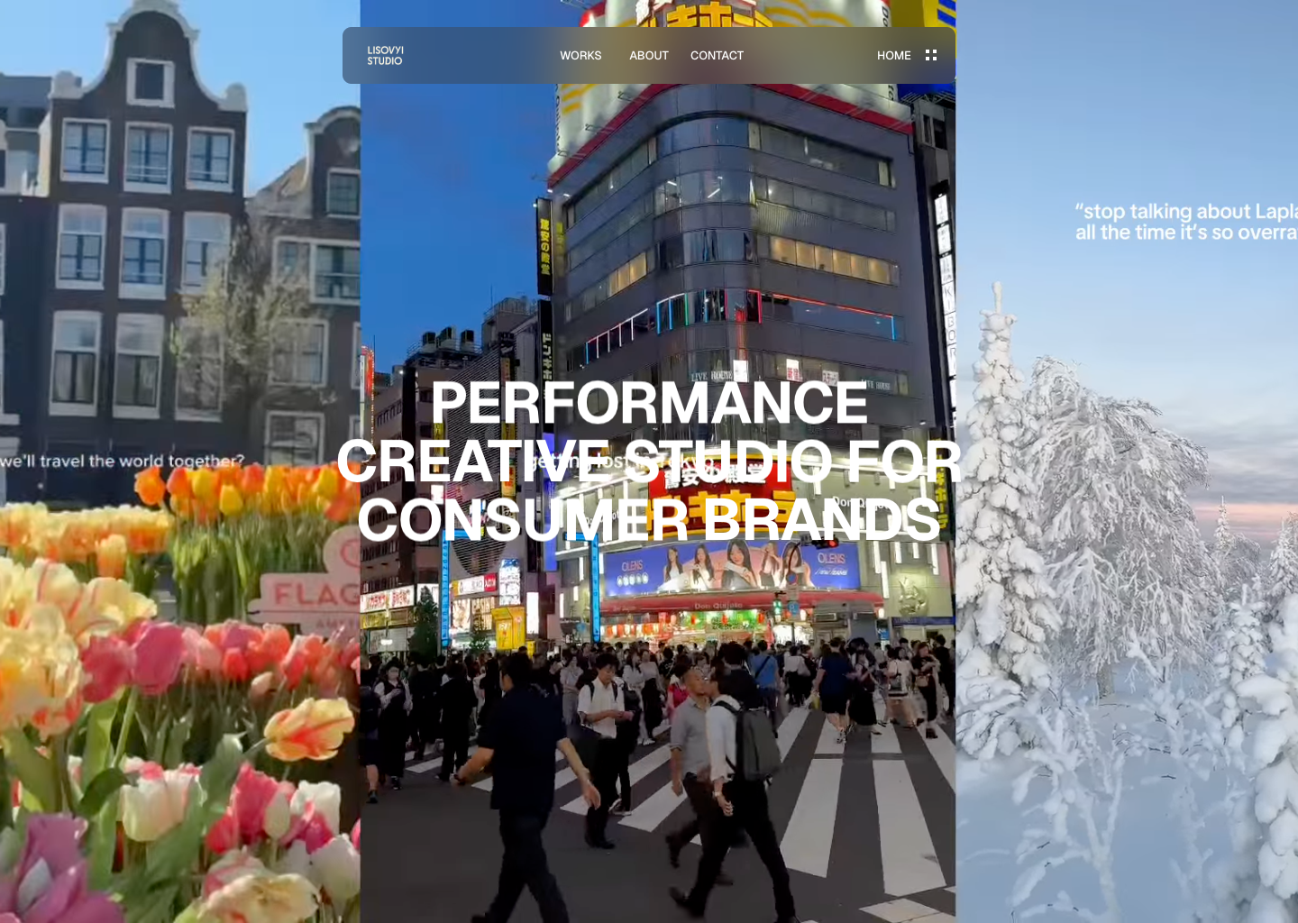 Lisovyi Studio | Creative Studio — website design on Landdding