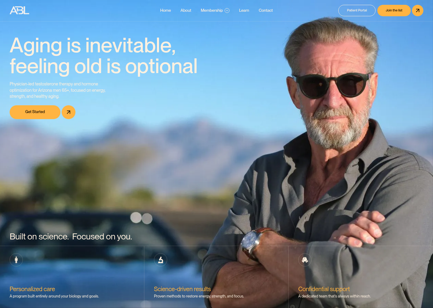 A Better Lou — website design on Landdding