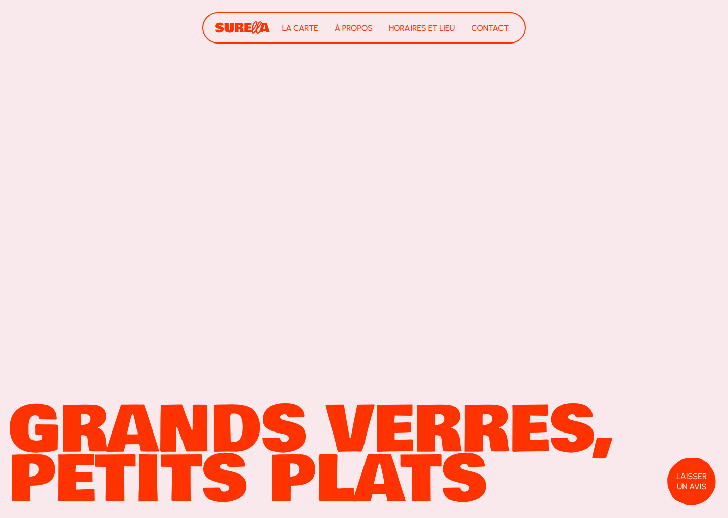 Surella - Bar, Bistrot, restaurant et Cave à Barsac (Gironde, France) — website design on Landdding