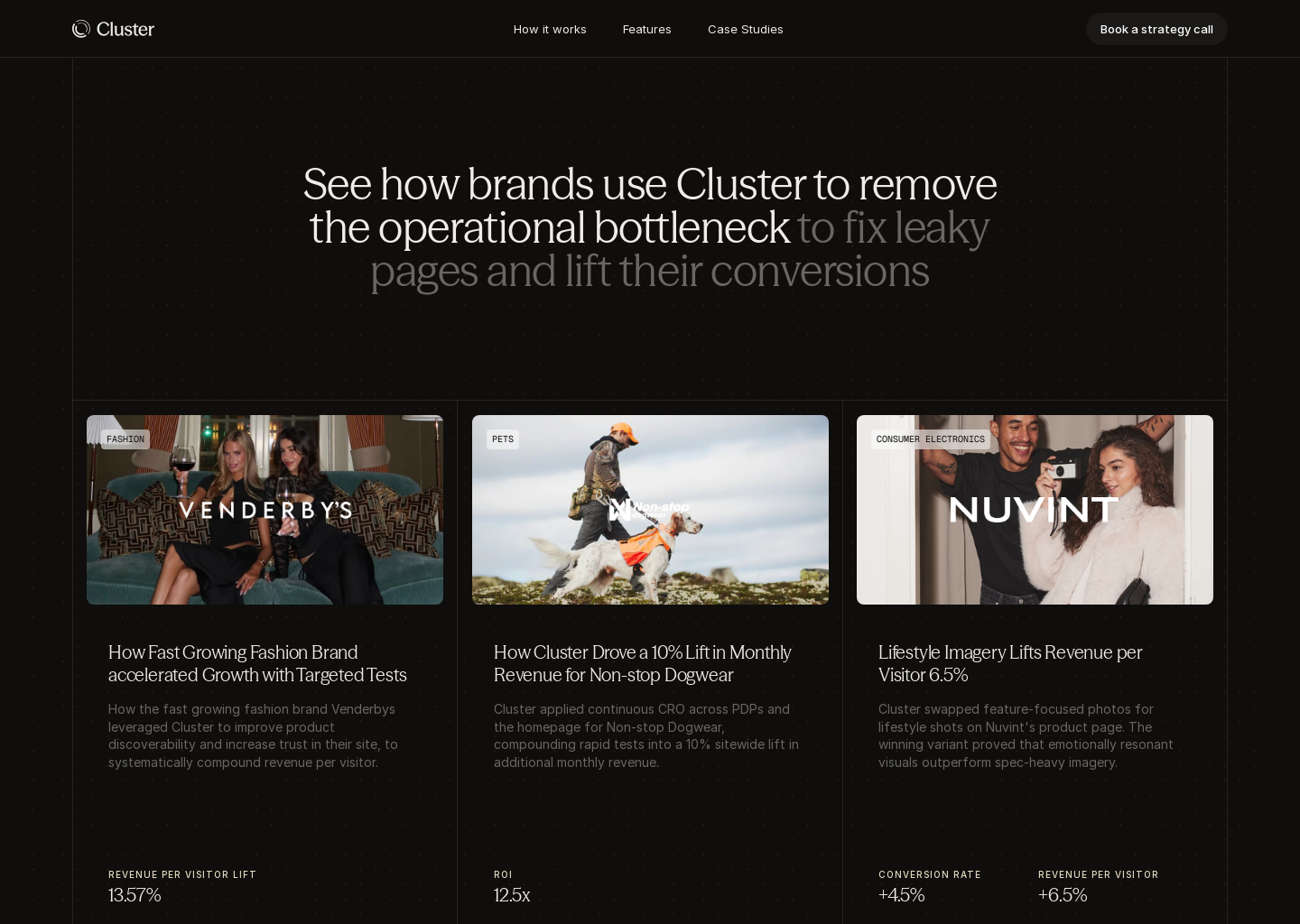 Case Studies | Cluster