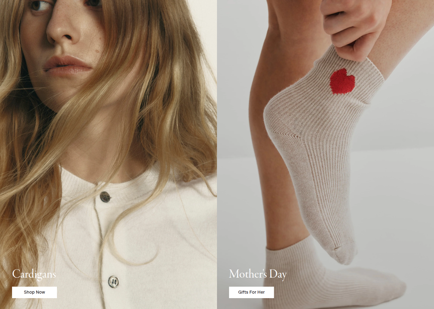 Elle & Riley Official Store l Discover Pure Cashmere Essentials – Elle & Riley Cashmere — website design on Landdding