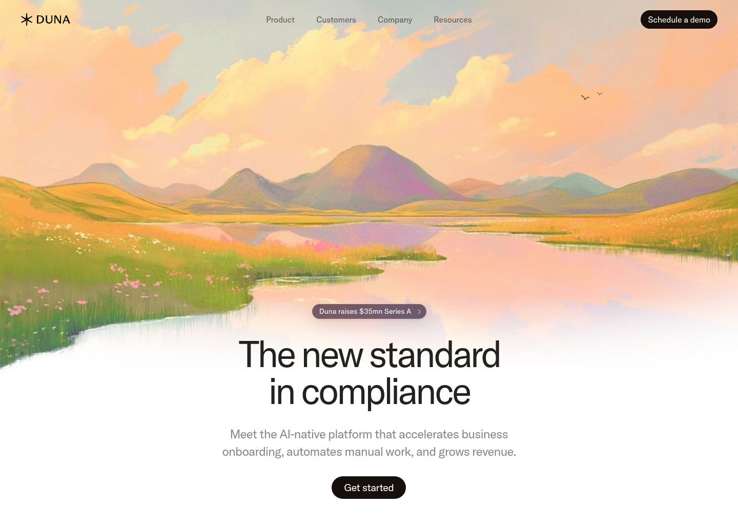 Duna — website design on Landdding