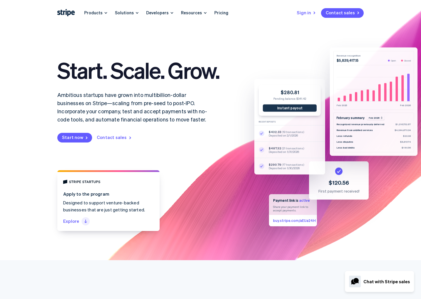 Steigern Sie mit Stripe Ihr Wachstum mit Stripe | Stripe Startups