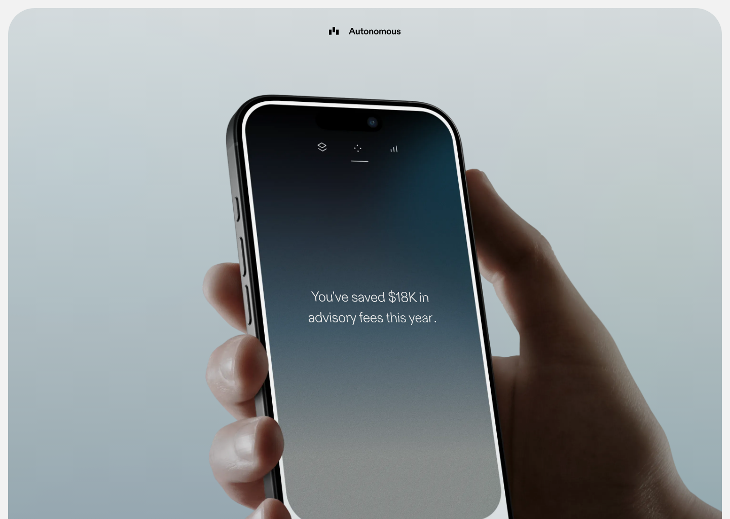 Autonomous — website design on Landdding