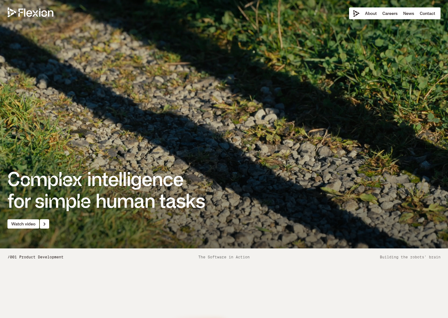 Flexion — website design on Landdding