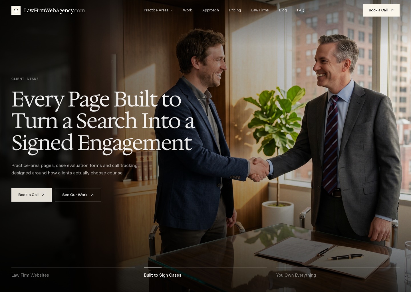 Law Firm Website Design for Small Firms  — website design on Landdding